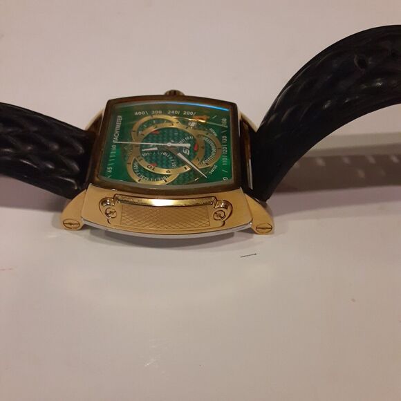 Invicta S1 Rally Watch Tachymeter Swiss made Chronograph Leather Band NOTE - Picture 12 of 16